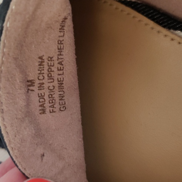 Talbots | Women's Lady Bugs Black/White Gold Stripes Slip-On Mules Sz 7M - Picture 7 of 10